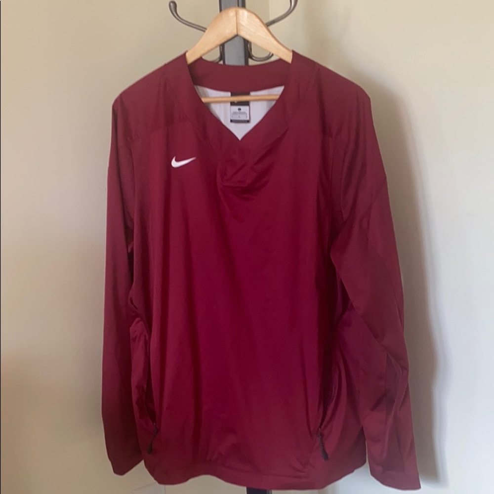 Men’s Red/ Maroon Thin Mesh Side Sweater